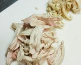 ピリ辛★ゆで鶏のにんにくの芽和え作り方9写真