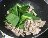 一人暮らしごはん　豚肉と小松菜の和風炒め作り方3写真