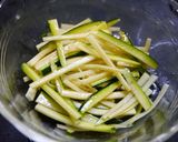 レンジで簡単！ズッキーニのガーリック炒め作り方1写真