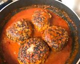 トマト缶で簡単に♪煮込みハンバーグ♪作り方7写真
