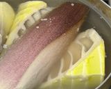 鍋に入りきらないタケノコの下茹で作り方4写真