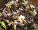 超簡単ご飯が進む!牛肉とネギ炒め中華風♪作り方4写真
