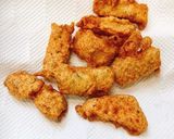 山芋の天ぷら・明太子と青のり風味作り方6写真