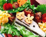 【キャラ弁】新幹線でお出かけ弁当作り方7写真