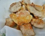 ✿紫玉葱甘酢煮で絡めた鶏肉だよ✿作り方3写真