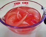 ✿紫玉葱甘酢煮で絡めた鶏肉だよ✿作り方4写真