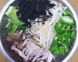 簡単水切りの豚肉入り野菜ダイエットサラダ作り方2写真