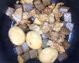 鶏肉とこんにゃくのバカタレ煮作り方5写真