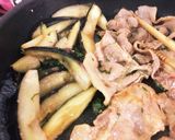 豚肉とナスの大葉みそ炒め作り方5写真