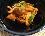 大粒なめことたっぷりネギのバター炒め作り方4写真