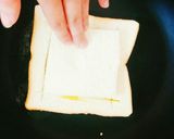朝食♡フライパンdeハニーチーズトースト作り方3写真