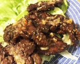 【スタミナ満点】牛肉カルビ にんにく焼き作り方5写真