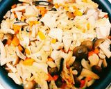 きのこと鶏肉のおこわ(炊き込みご飯)作り方6写真