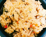 きのこと鶏肉のおこわ(炊き込みご飯)作り方7写真