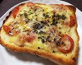 お家にあるものでマルゲリータトースト作り方5写真