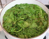 市販のごまみそで簡単♪春菊のごま和え作り方3写真