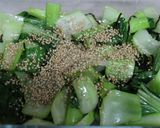 レンジで簡単♪青梗菜と塩昆布のナムル作り方3写真