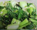 レンジで簡単♪青梗菜と塩昆布のナムル作り方4写真