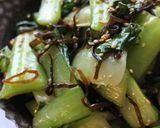 レンジで簡単♪青梗菜と塩昆布のナムル作り方5写真