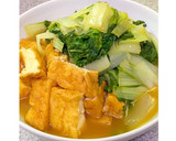 しろ菜 と厚揚げの煮物作り方7写真