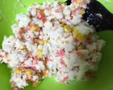 干しエビとコーンのハンペン焼き作り方4写真