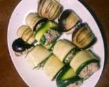 ズッキーニとなすのさんまバーグ 巻き作り方7写真