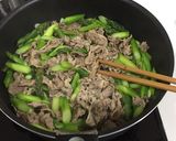 牛肉アスパラ炒め作り方3写真