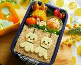 キャラ弁 てるてる坊主サンドイッチ弁当作り方4写真