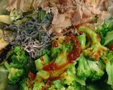 ナスとブロッコリーの塩昆布ピリ辛和え作り方2写真