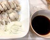 手抜きよだれ鶏&中華風ワカメ卵スープ作り方7写真
