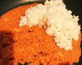 冷食でパリパリチキンライスのピザ風チーズ作り方4写真