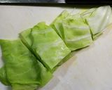 鶏ひき肉とキャベツの味噌バターパスタ作り方1写真