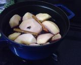 林檎のコンポート☆赤ワイン煮作り方2写真
