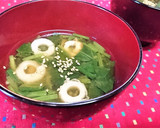 素朴で美味【ちくわとほうれん草の味噌汁】作り方6写真