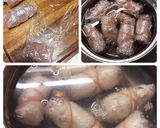 簡単！ヘルシー☆ささみ☆梅肉☆しそ巻き作り方4写真