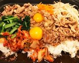 家族で鉄板ビビンバ作り方3写真