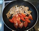 豚肉とレタス トマトでさっぱり炒め作り方6写真