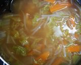 エビ入り☆野菜たっぷりピリ辛中華スープ作り方6写真