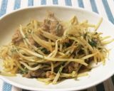豚肉ともやしのシソポン炒め作り方6写真