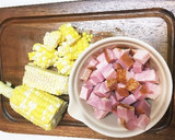 とうもろこし炊き込みピラフ作り方1写真