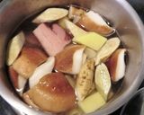 農家のベーコンいり、辛口根菜スープ作り方2写真