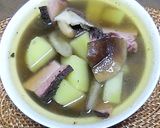 農家のベーコンいり、辛口根菜スープ作り方4写真