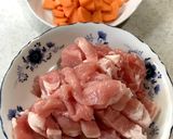 朝ごはん豚肉トマト野菜ジュースでスープ〜作り方2写真