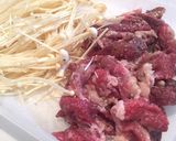 レンジで♡牛肉とえのきの塩炒め風❁*+作り方2写真