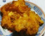 練梅と大葉の鮭天ぷら+残りの衣でおやつ。作り方6写真