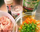 簡単！チキンピラフ風チャーハン作り方1写真