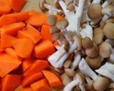 簡単！白菜と人参 豆腐の味噌にんにく煮♡作り方1写真