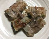 青しそと豚肉の三枚肉でお酒つまみ作り方6写真