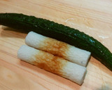 簡単！お弁当◎きゅうりと竹輪のわさびマヨ作り方1写真