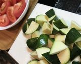 ズッキーニとトマトの炒め物作り方1写真